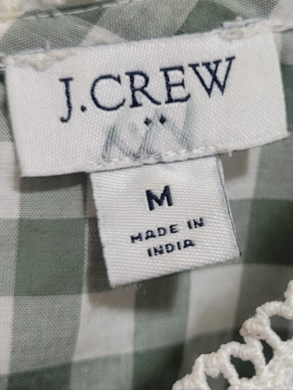 J. Crew Gingham Ruffle Blouse - Picture 5 of 5